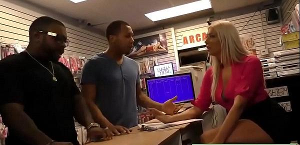  Slutty Lexi Lowe Gangbanged In Adult Video Store